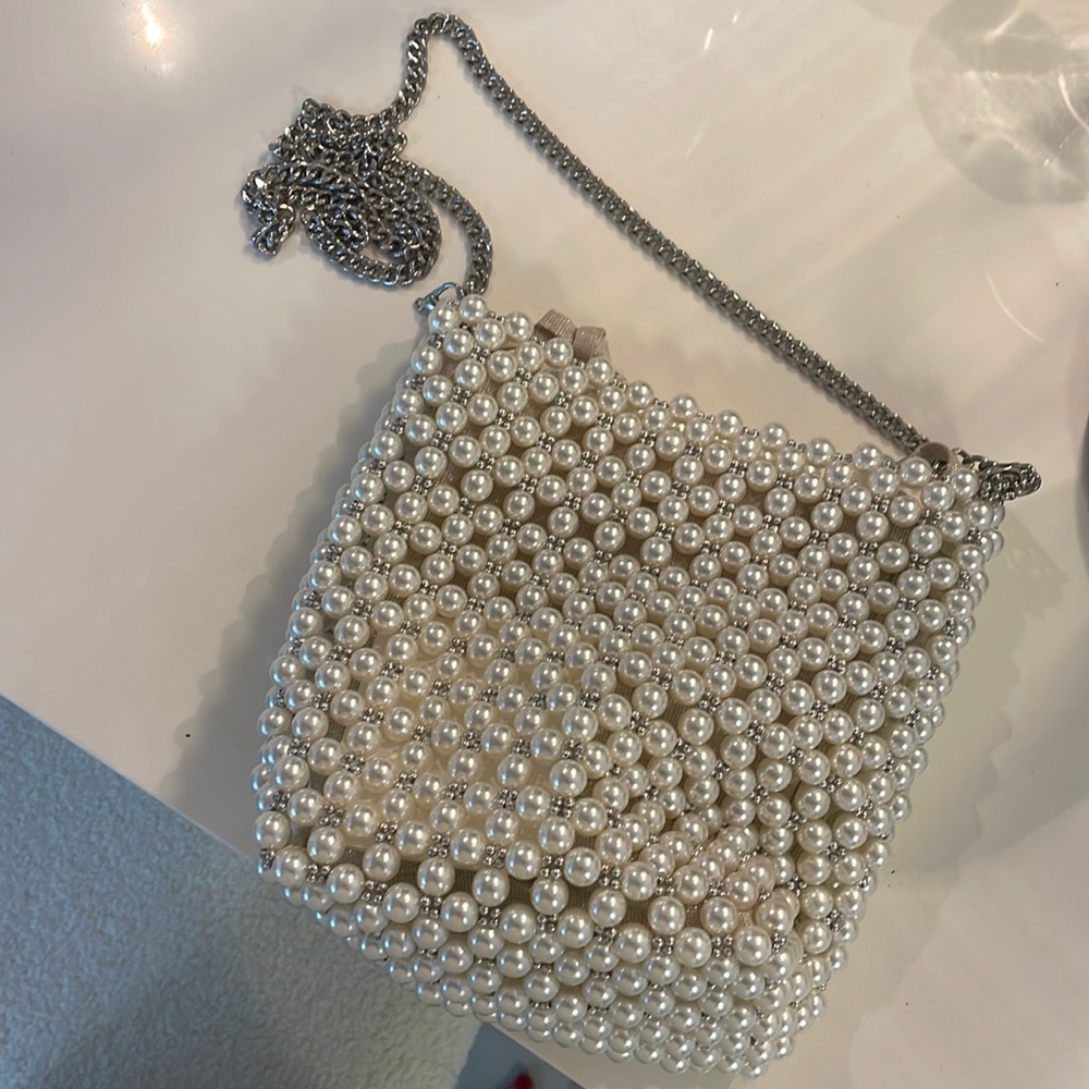 Zara pearl purse
